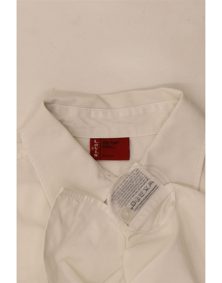 Męska koszula z krótkim rękawem Levi's, mała, biała, bawełniana