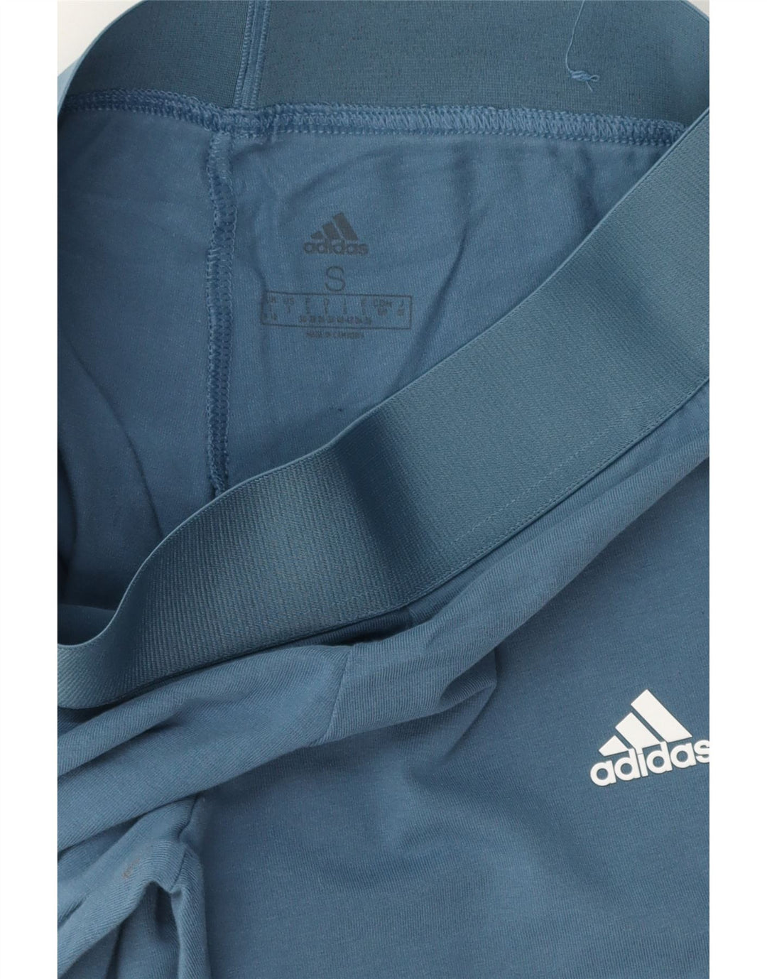 ADIDAS Womens Leggings UK 8/10 Small Blue Vintage Adidas and Second-Hand Adidas from Messina Hembry 