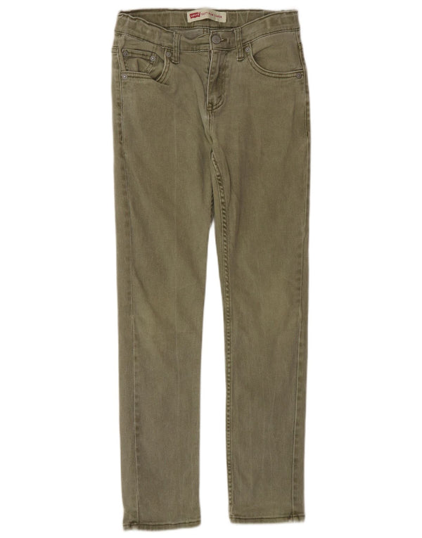 Levi's Boys 512 Slim Zwężane jeansy 13-14 lat W28 L29 Khaki Cotton