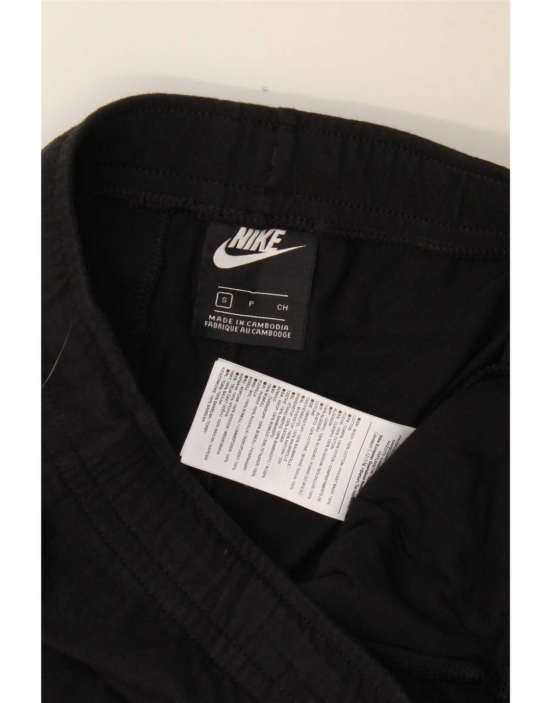 Męskie spodenki sportowe Nike, małe, czarne, bawełniane