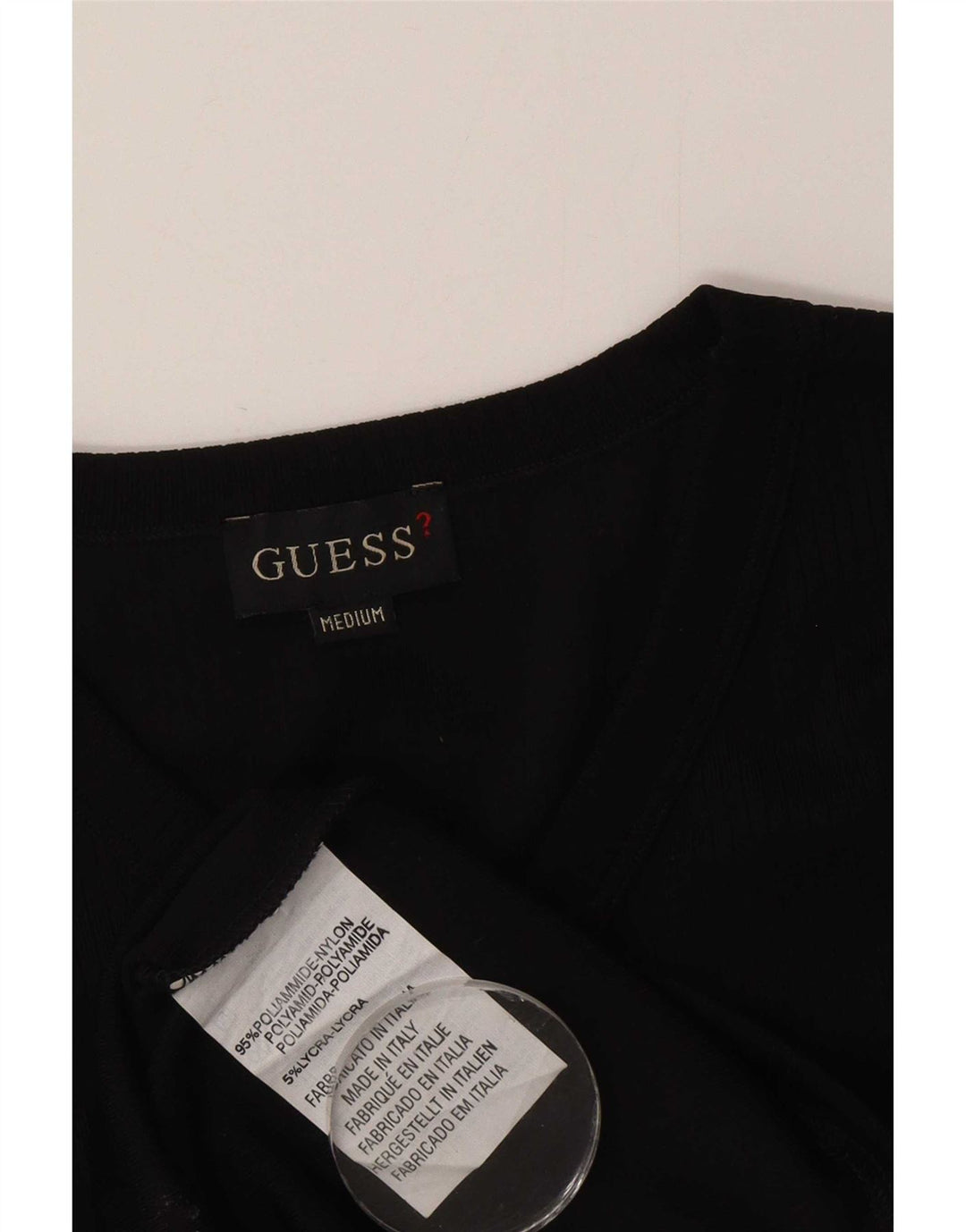 Koszulka męska Guess Top, średni czarny nylon