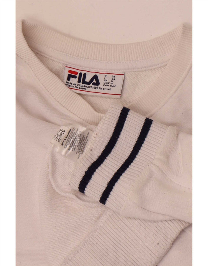 Bluza damska Fila Sweter UK 14 Średnia biała bawełna
