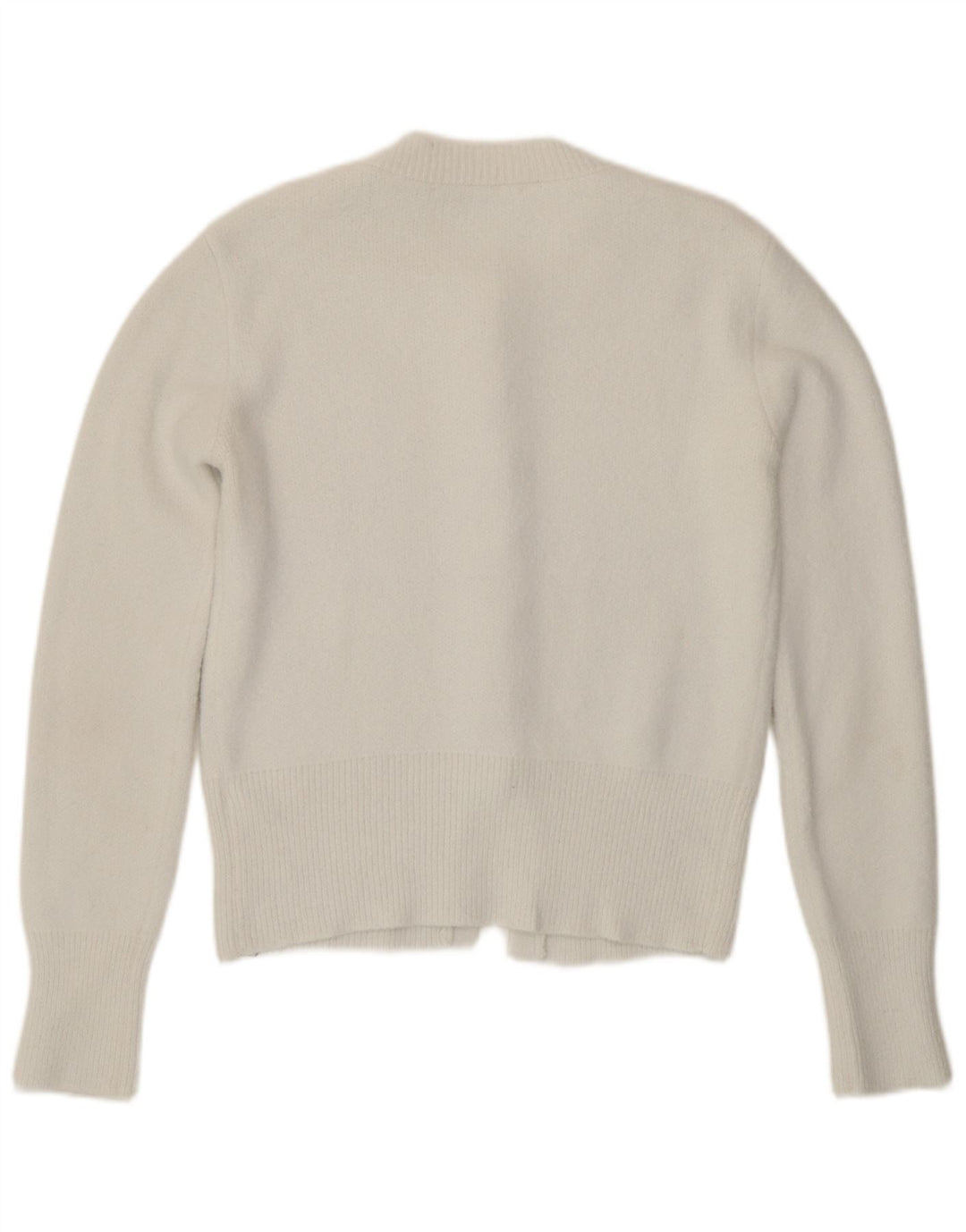 Sweter damski Zara Cardigan UK 12 Średni biały poliamid