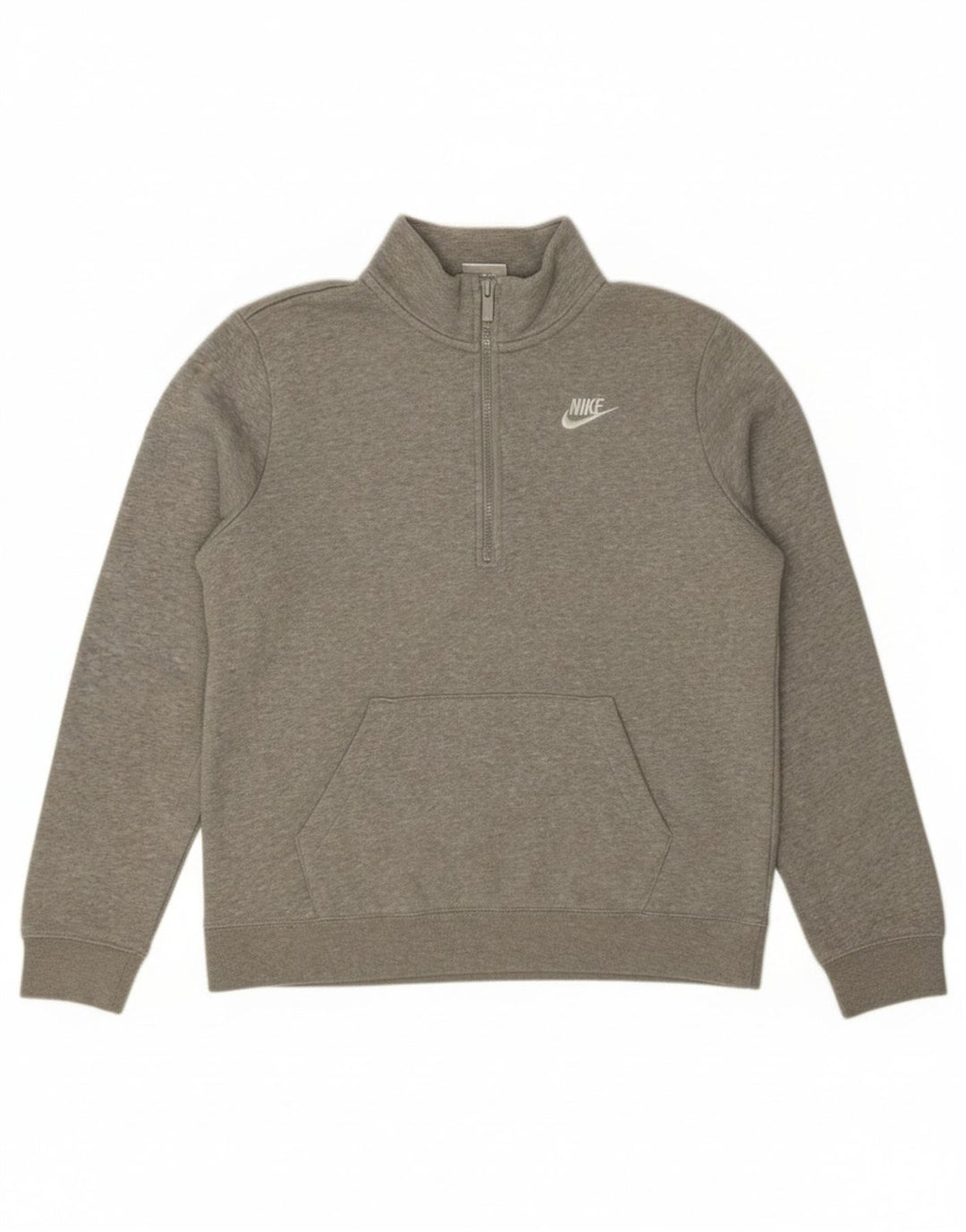 Damska bluza dresowa Nike Oversize z zamkiem błyskawicznym UK 10, mała, szara, nakrapiana