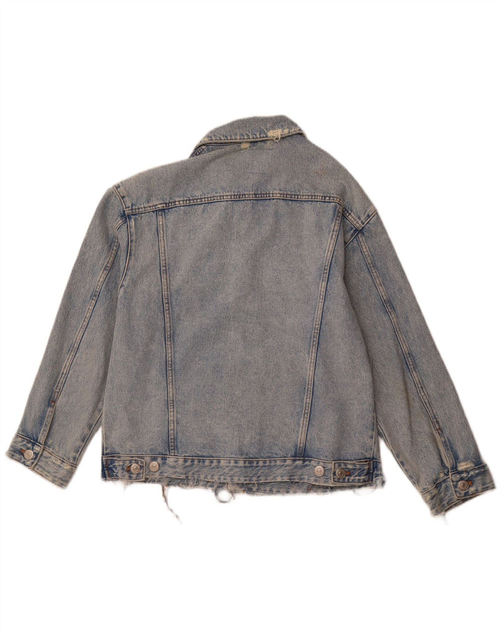 Męska kurtka dżinsowa ZARA w trudnej sytuacji UK 38, średnia niebieska, bawełniana