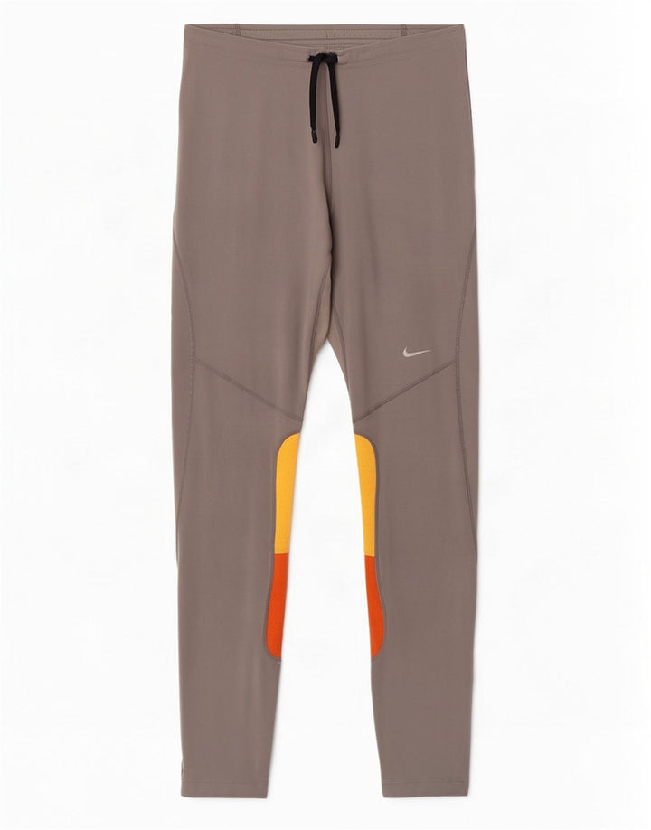 Damskie legginsy Nike Dri Fit UK 39/41, poliester w kolorze średnioszarym