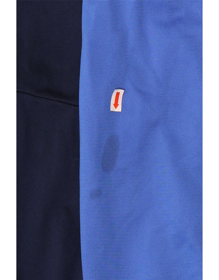 Męska bluza dresowa Adidas, średnia granatowa, blok kolorów