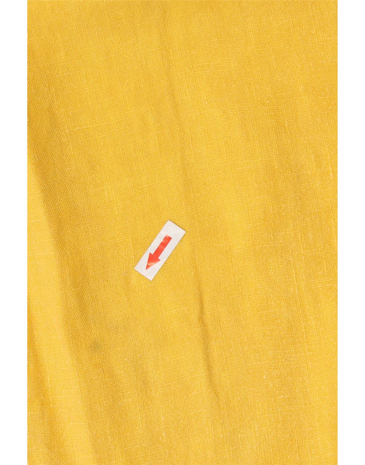 Męskie proste spodnie codzienne Etro W34 L30 Żółte lniane