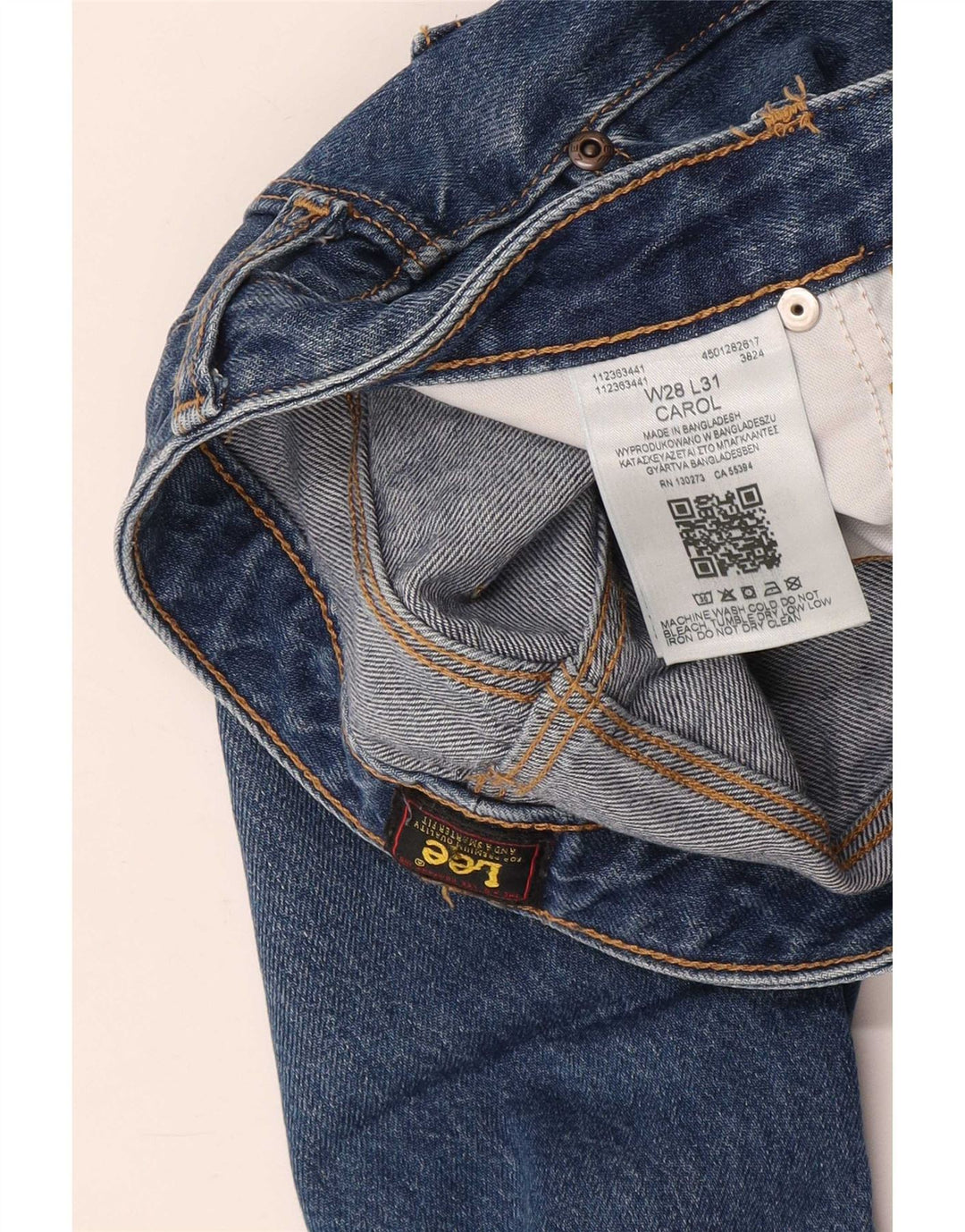 Męskie jeansy Lee Carol Cropped W28 L25 Niebieskie bawełniane