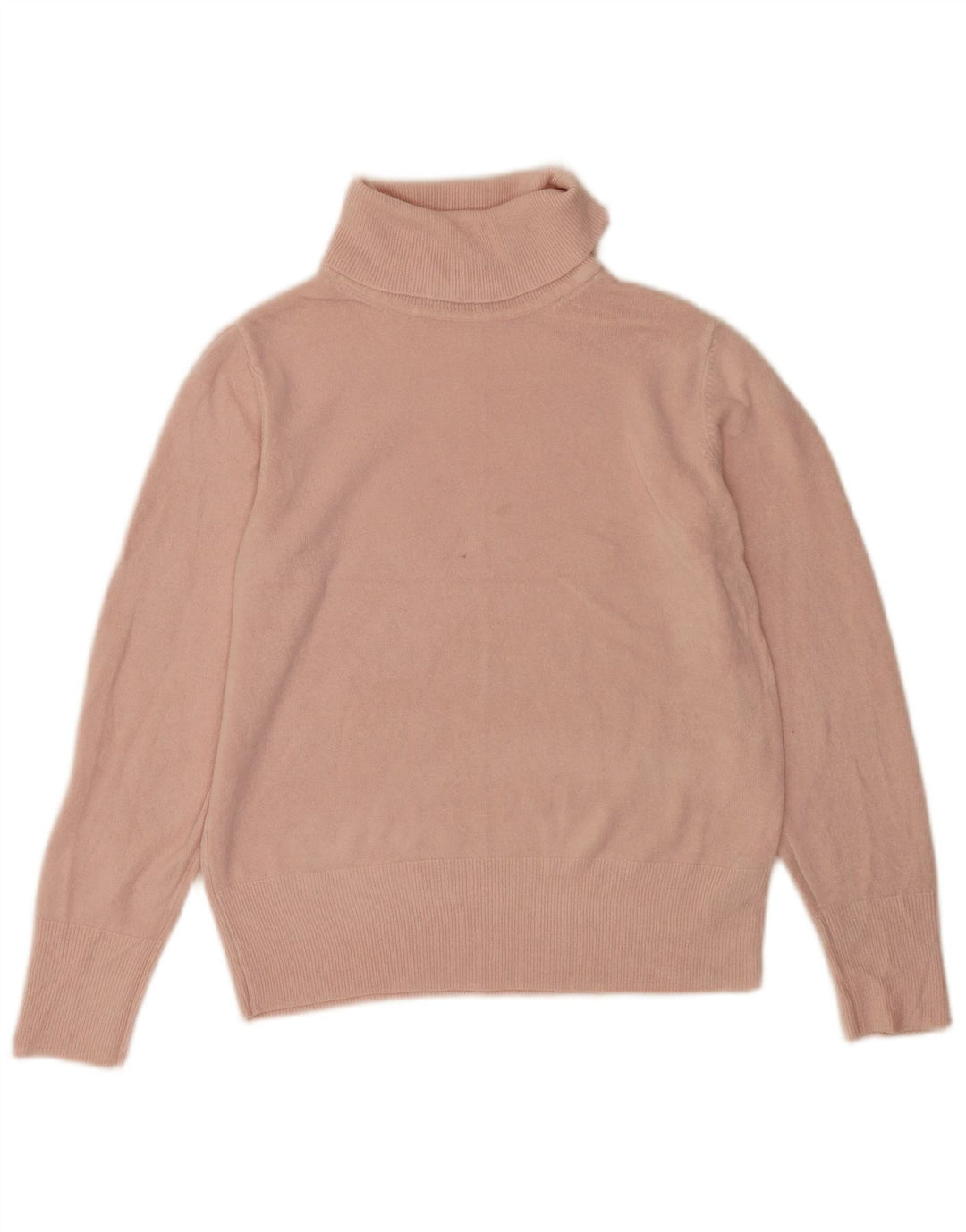 Marks & Spencer Damski sweter z golfem UK 12 Średni różowy akryl
