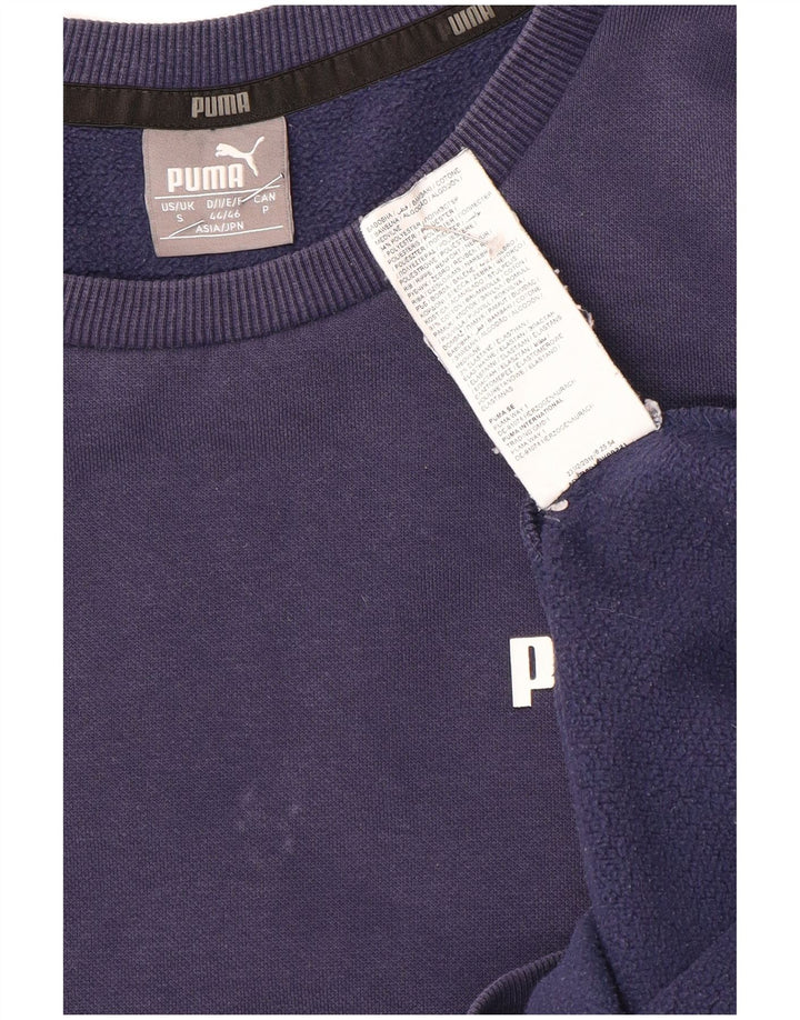 Męska bluza Puma Sweter, mała, granatowa, bawełniana
