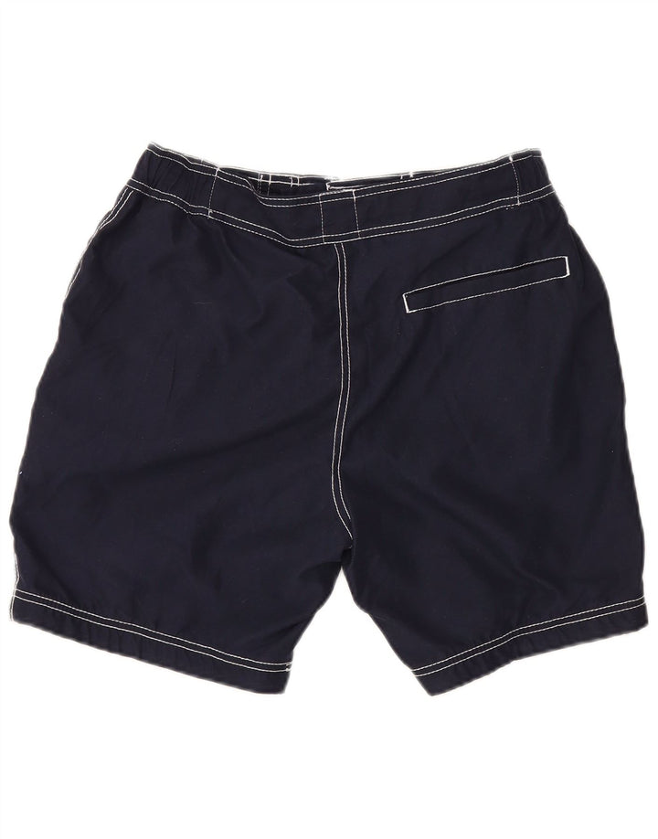 Męskie spodenki kąpielowe Superdry Graphic Regular, duży granatowy poliester