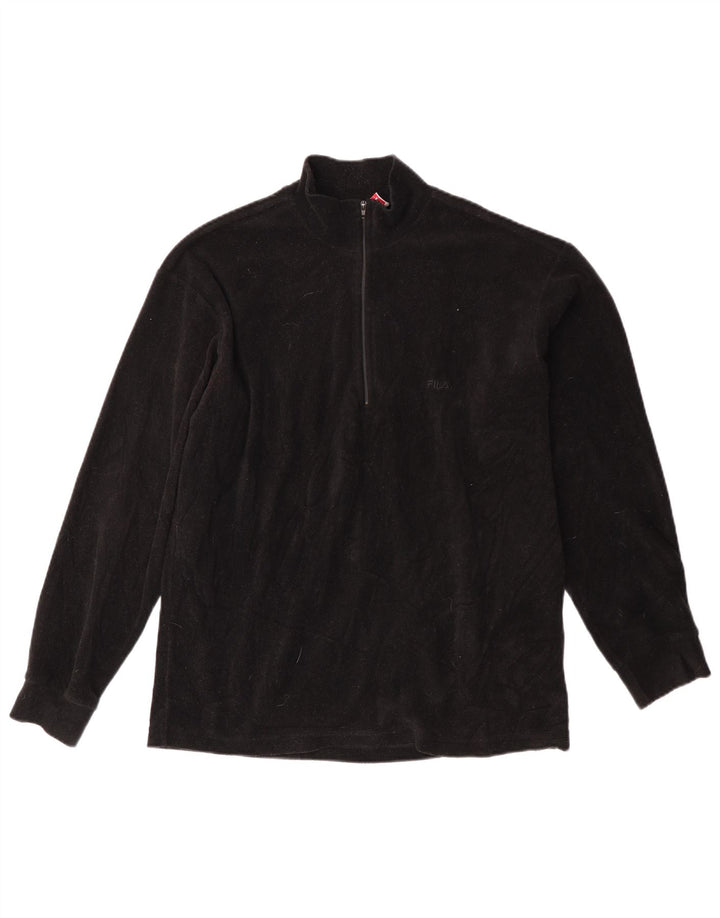 Męski sweter polarowy FILA IT 48, średni czarny