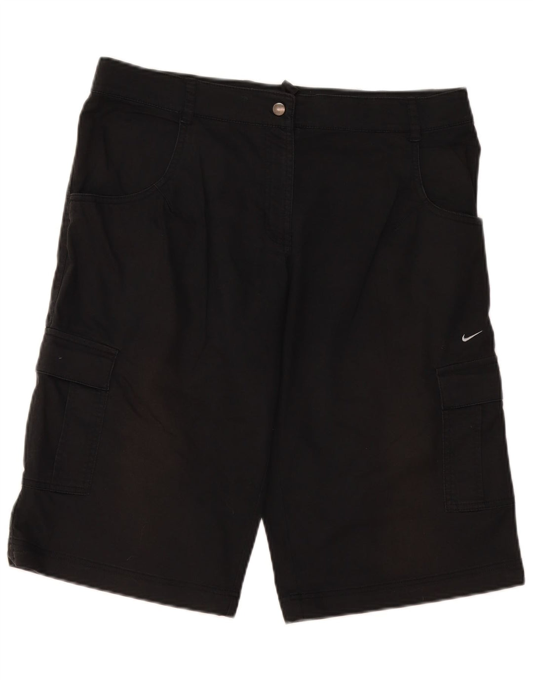 Damskie spodenki cargo Nike UK 12 Medium W36, czarne, bawełniane