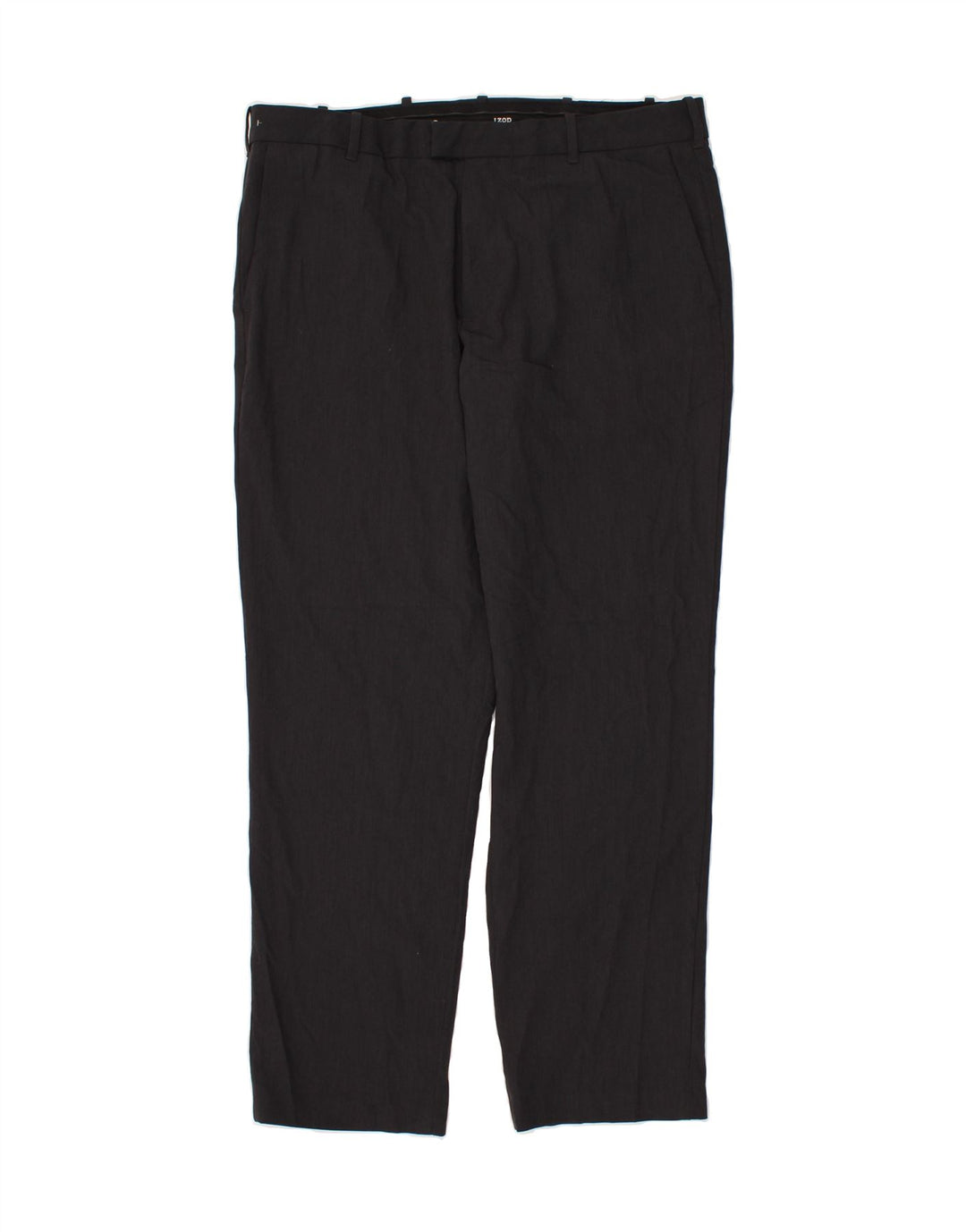 IZOD Mens Straight Suit Trousers W38 L32 Black Polyester Vintage Izod and Second-Hand Izod from Messina Hembry 