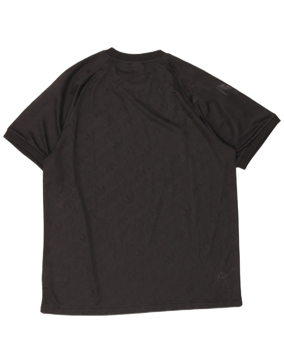Adidas Męski T-shirt Top Średni Czarny Poliester