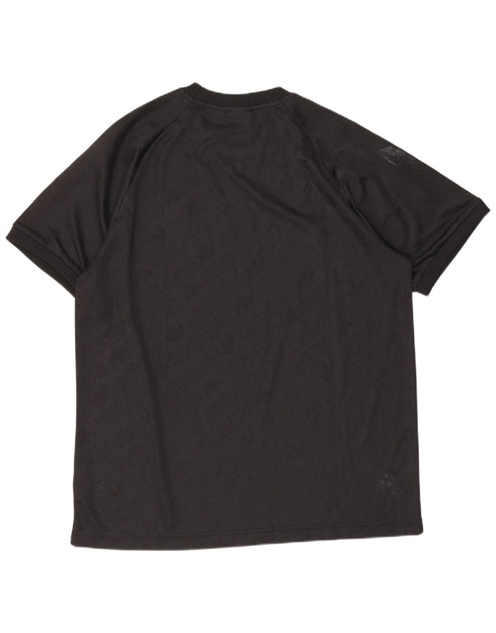 Adidas Męski T-shirt Top Średni Czarny Poliester