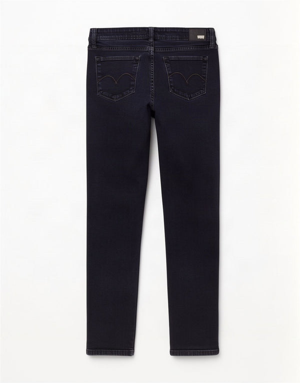 Damskie jeansy skinny Levi's Demi Curve z niską talią W31 L32 Granatowa bawełna