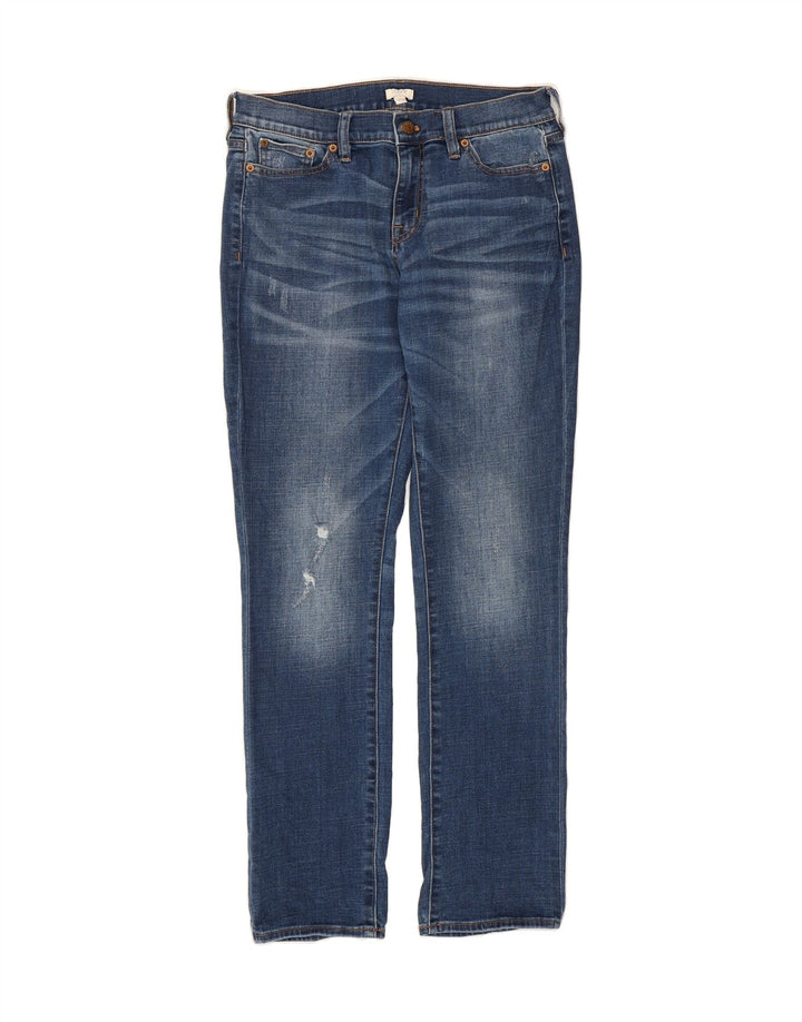 J. CREW Womens Distressed Slim Jeans W27 L30 Blue Cotton Vintage J. Crew and Second-Hand J. Crew from Messina Hembry 