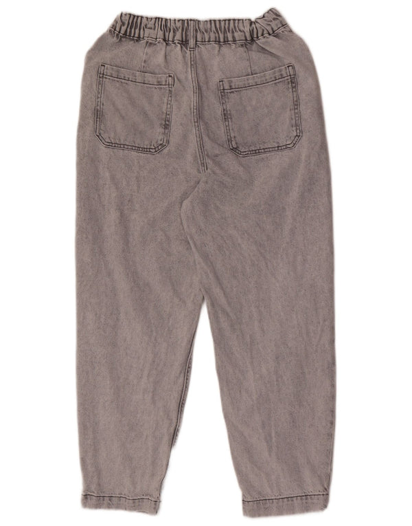 Damskie jeansy z wysokim stanem Zara EU 34 2XS W24 L24 Szara bawełna