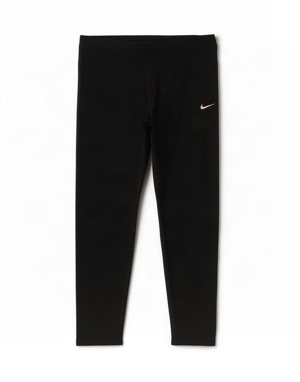 Damskie legginsy Nike Dri Fit Capri UK 14, średni czarny poliester