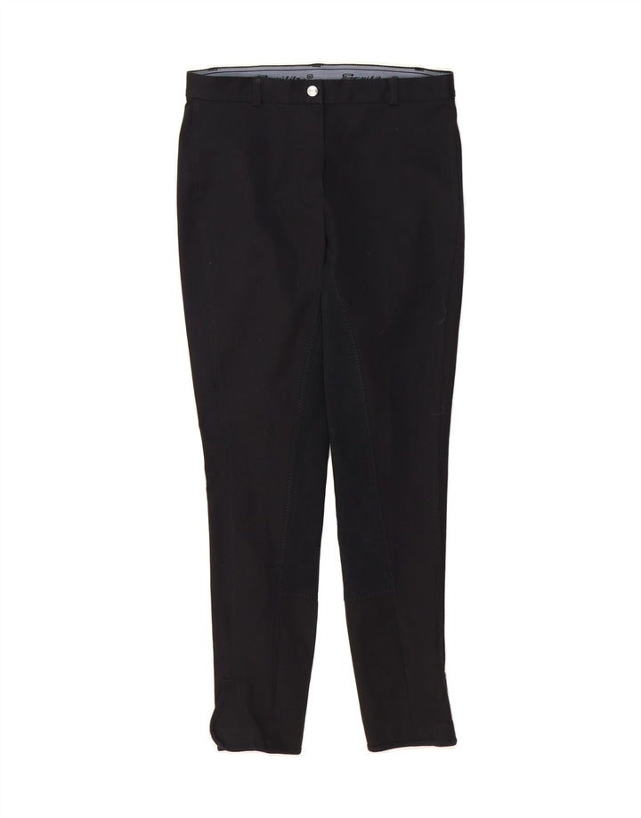 VINTAGE Womens Slim Chino Trousers W26 L28 Black Vintage Vintage and Second-Hand Vintage from Messina Hembry 