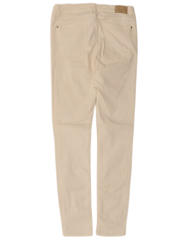 Damskie jeansy skinny Zara EU 42 duże W32 L31 białe