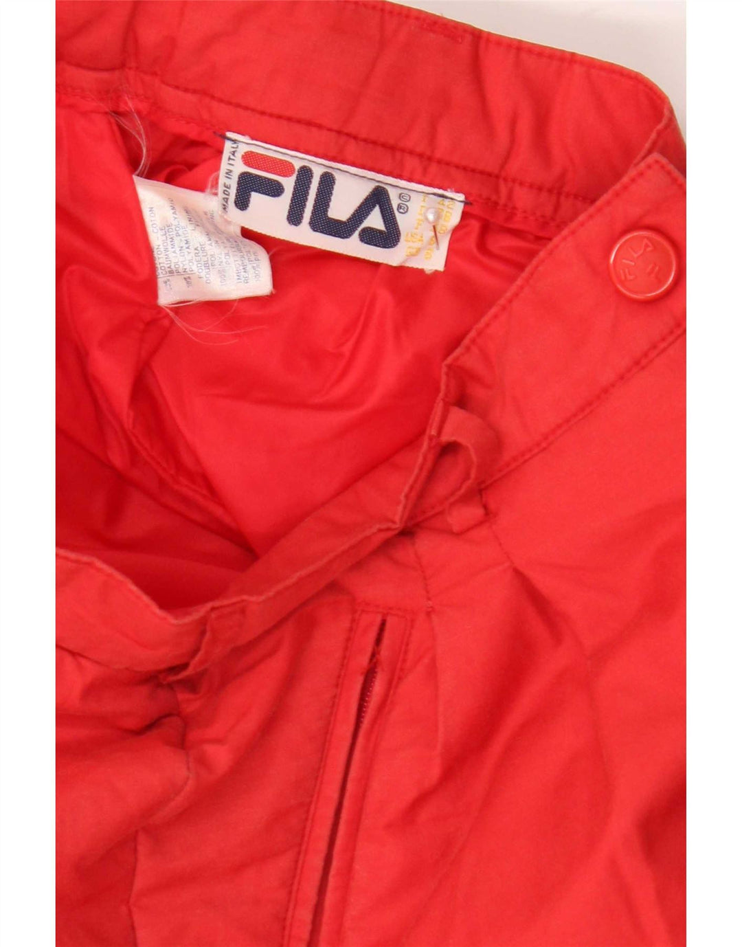 Damskie spodnie narciarskie Fila UK 8 Small Red Cotton