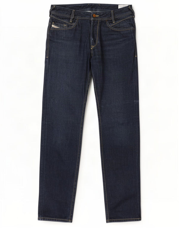 Diesel Męskie Poiak Straight Jeans W31 L34 Granatowa Bawełna
