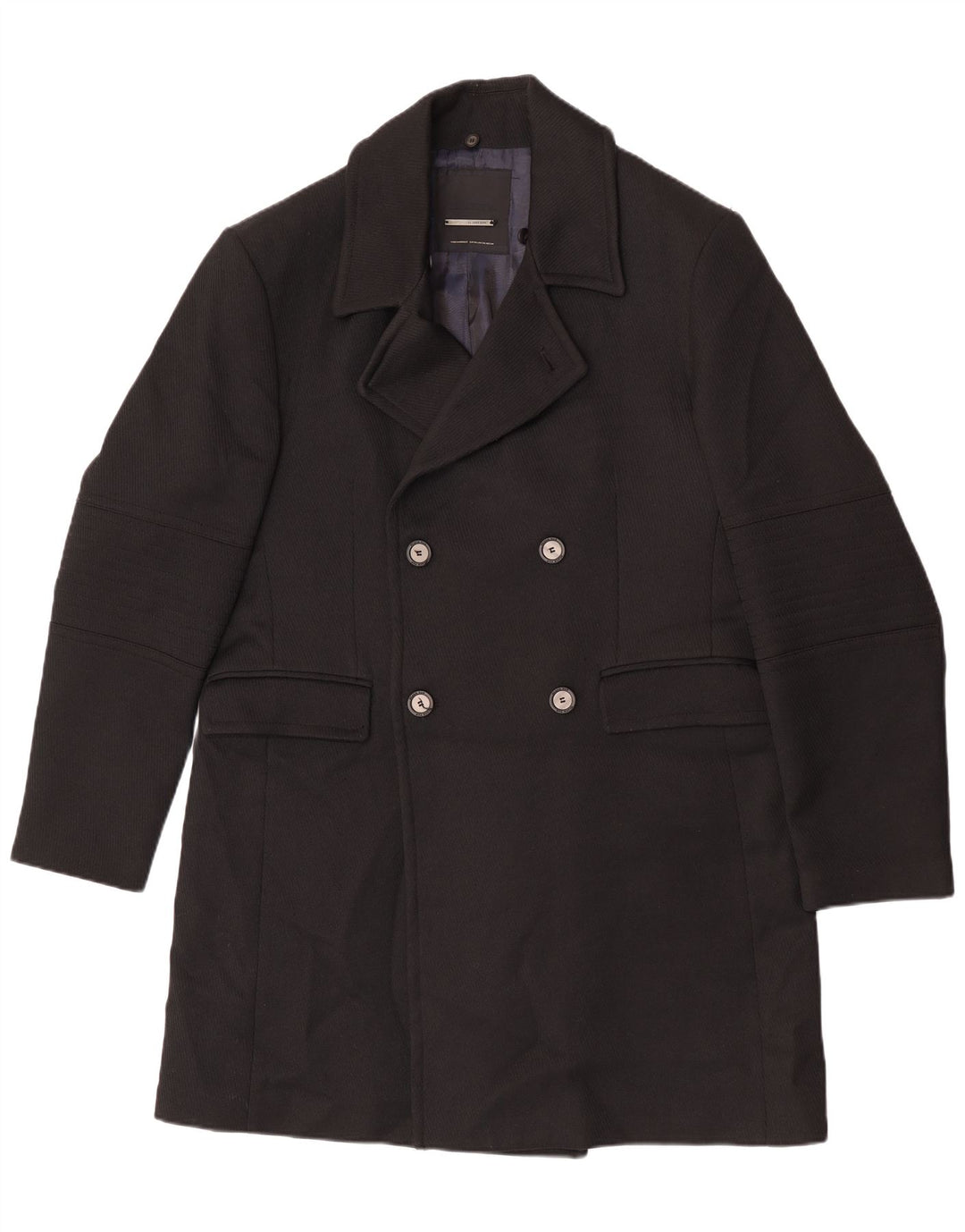 Płaszcz męski Zara z podwójnymi piersiami UK 44 2XL czarny