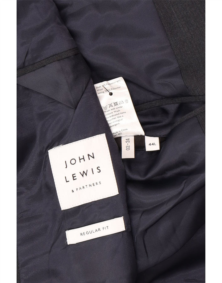 Męska marynarka zapinana na 2 guziki John Lewis UK 44 2XL Szary poliester