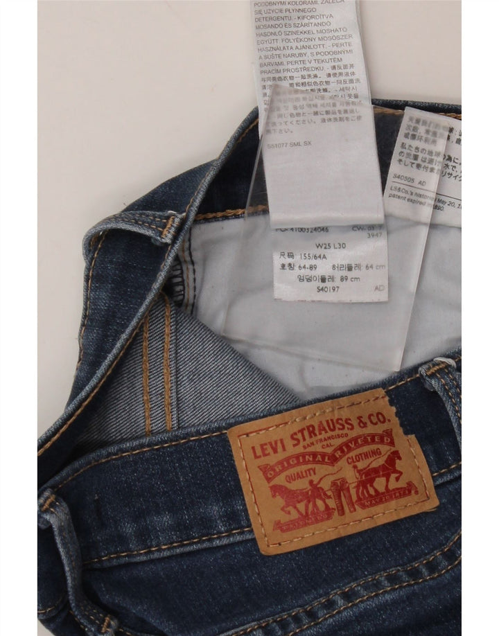 Damskie jeansy LEVI'S 311 Shaping Skinny W25 L30 Niebieska bawełna