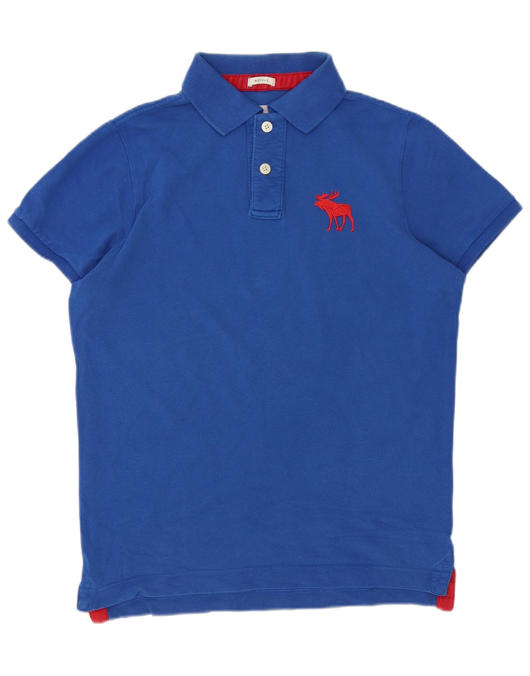 Męska koszulka polo XL niebieska Abercrombie & Fitch