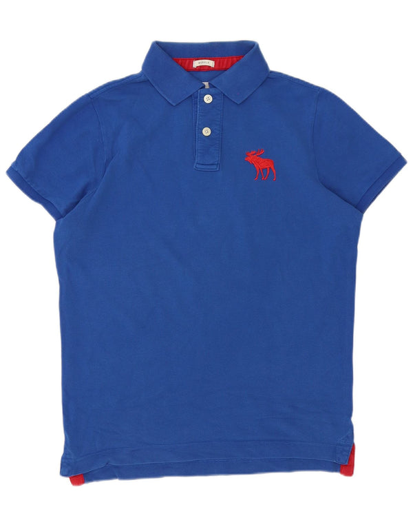 Męska koszulka polo XL niebieska Abercrombie & Fitch
