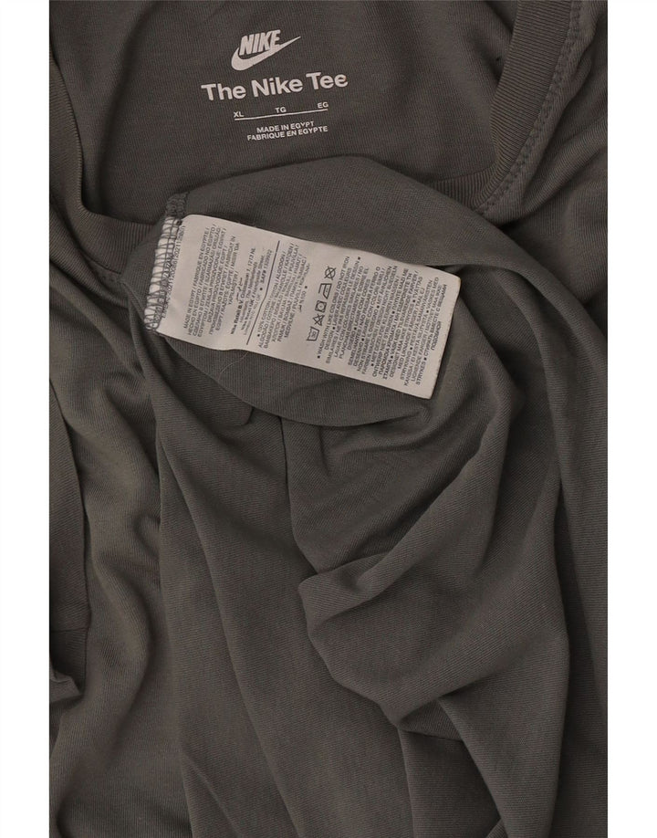 T-shirt męski Nike XL, zielony, bawełniany