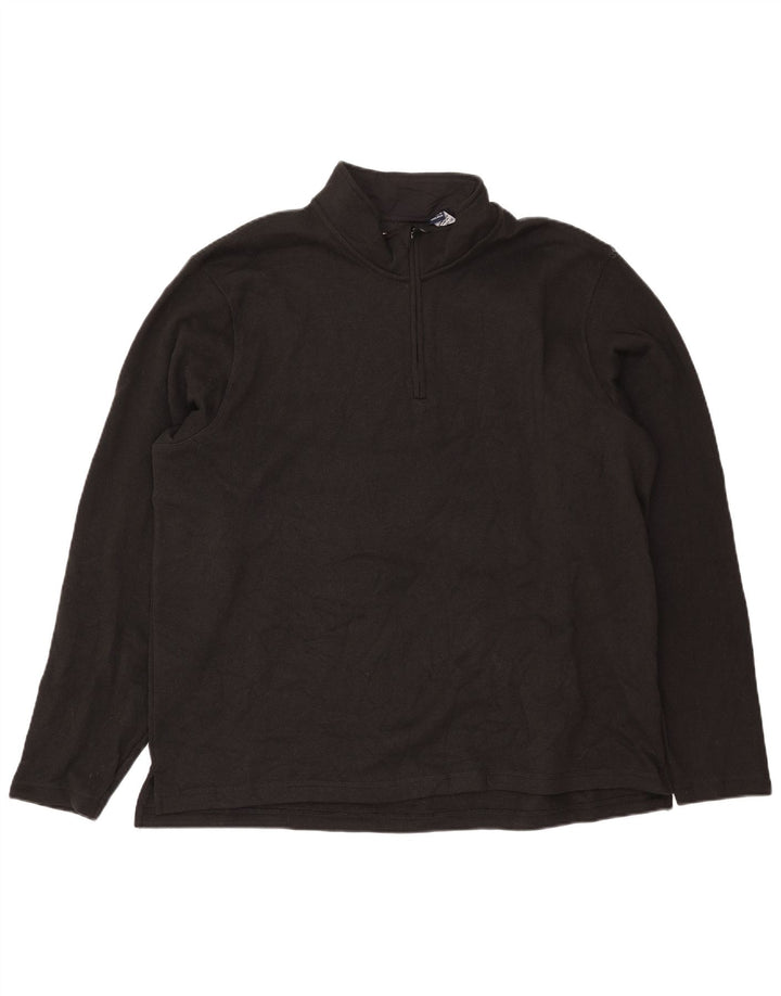 Męski sweter Wrangler z zamkiem błyskawicznym XL, czarny poliester