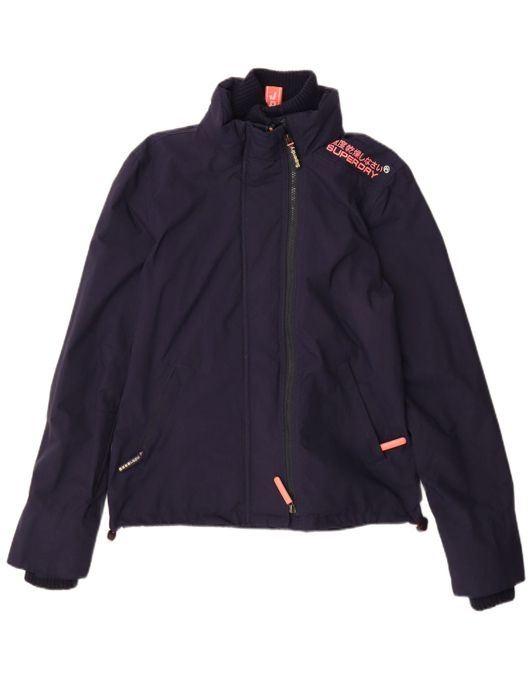 Damska wiatrówka Superdry Windcheater UK 10, mała, granatowa, nylonowa