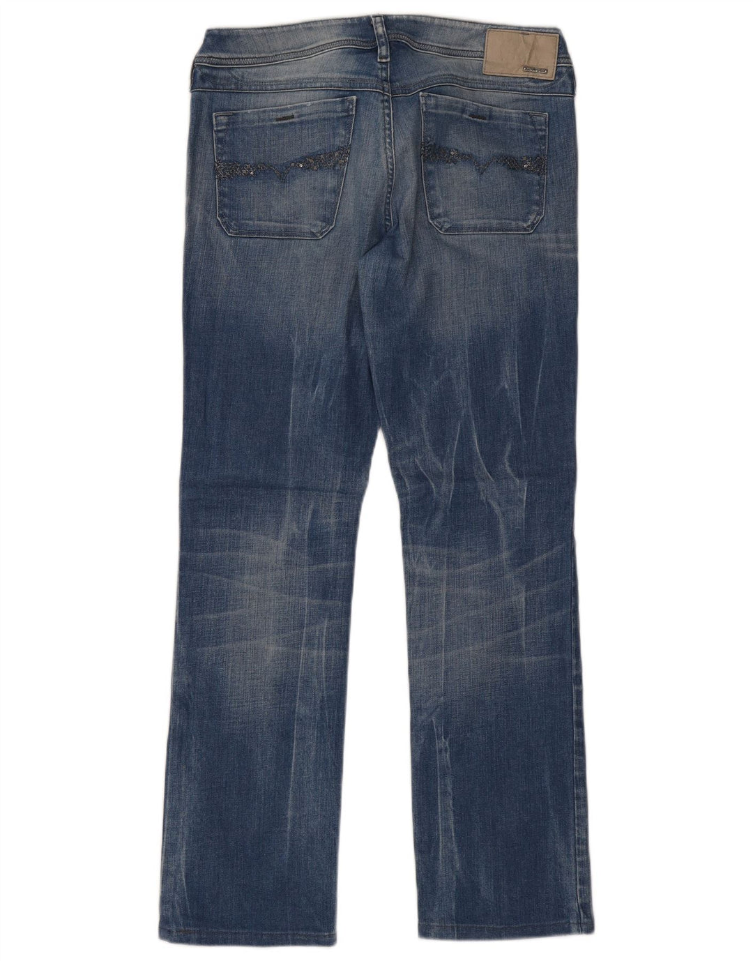 Damskie jeansy Diesel Lowky Straight W31 L29 Niebieskie bawełniane