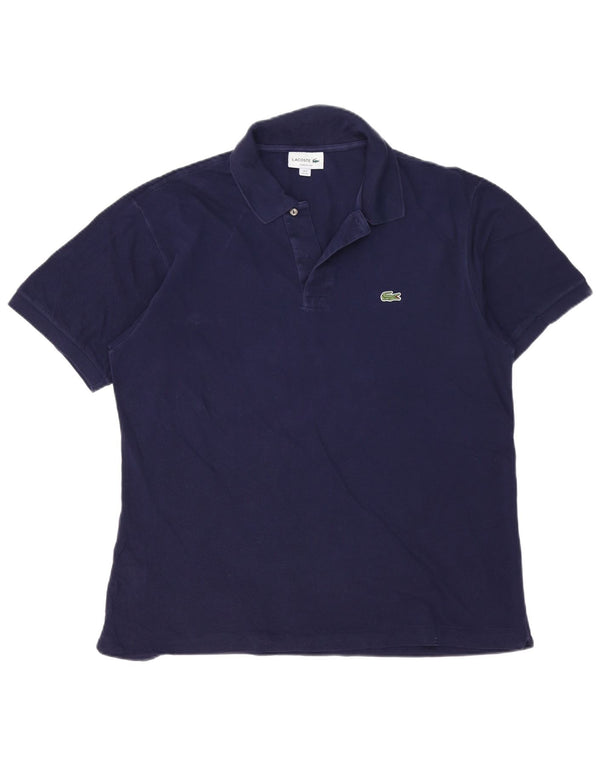Męska koszulka polo Lacoste o klasycznym kroju, rozmiar 6 XL, granatowa, bawełniana
