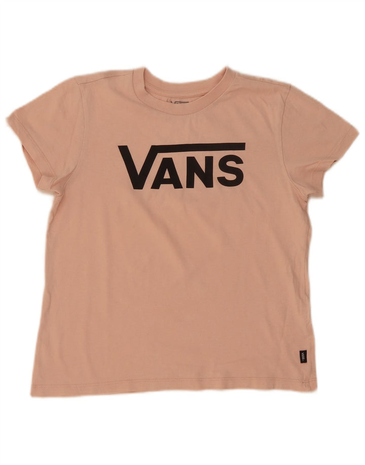 Damska koszulka z grafiką Vans Top UK 10, mała, różowa