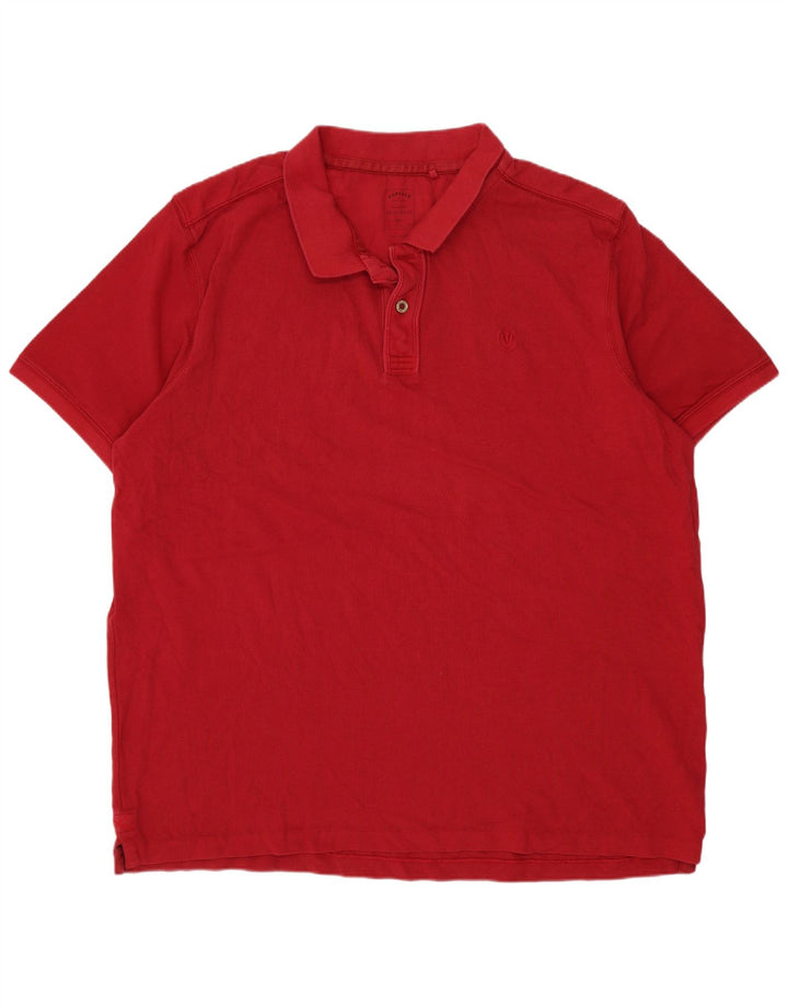 Męska koszulka polo Fat Face 2XL, czerwona, bawełniana