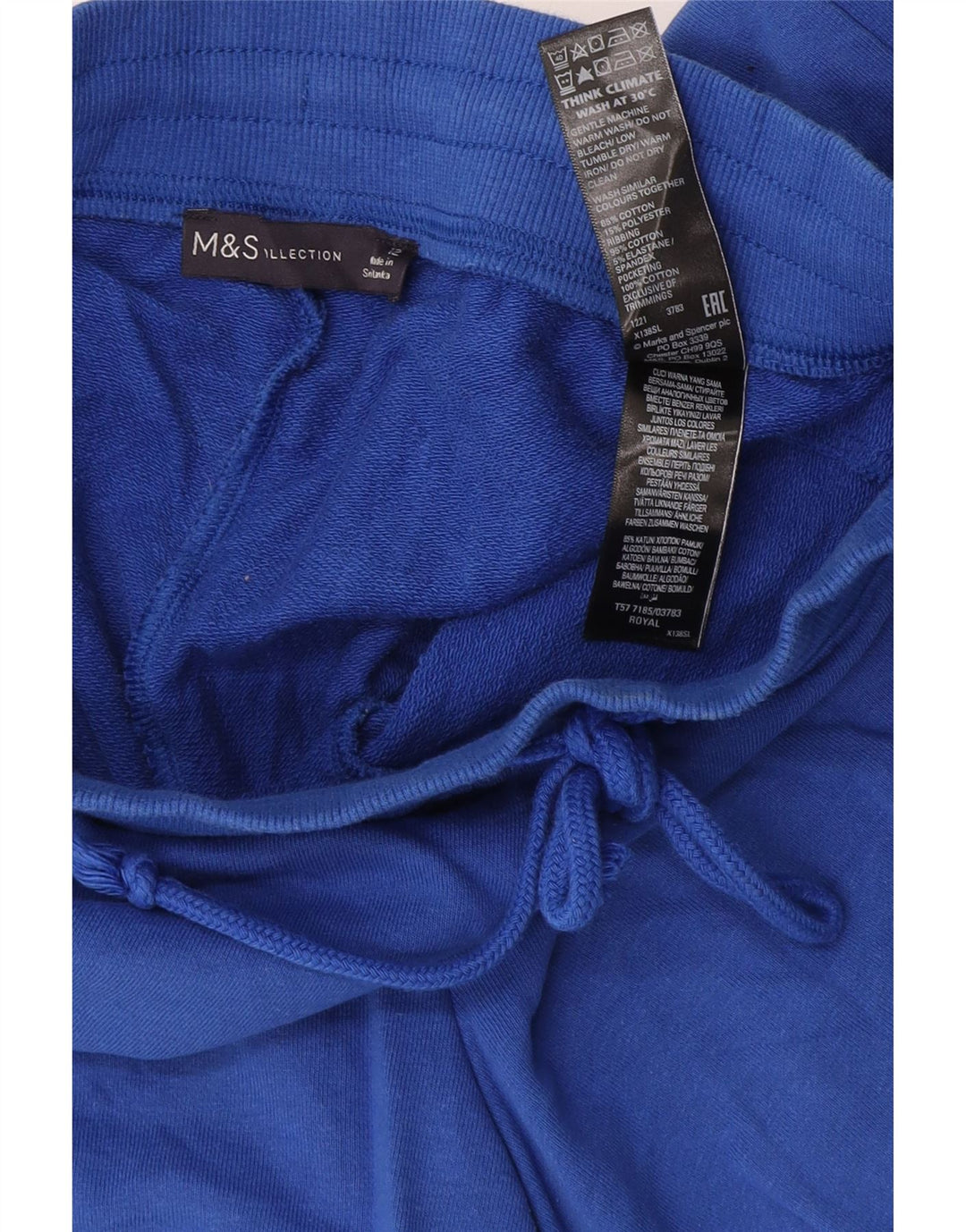 Damskie spodenki sportowe Marks & Spencer UK 12, średnioniebieskie, bawełniane