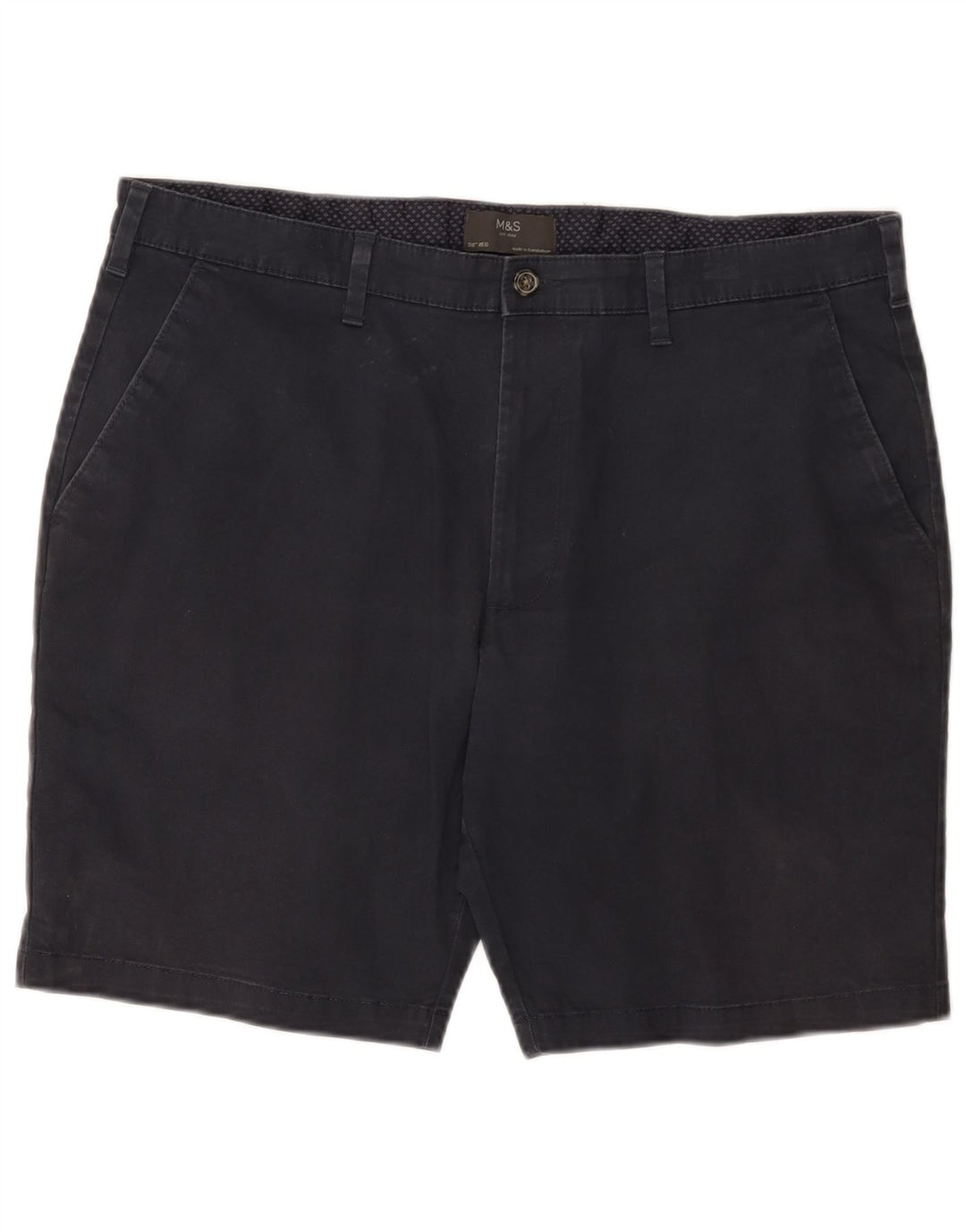 Męskie spodenki Chino Marks & Spencer W38 XL, granatowe, bawełniane