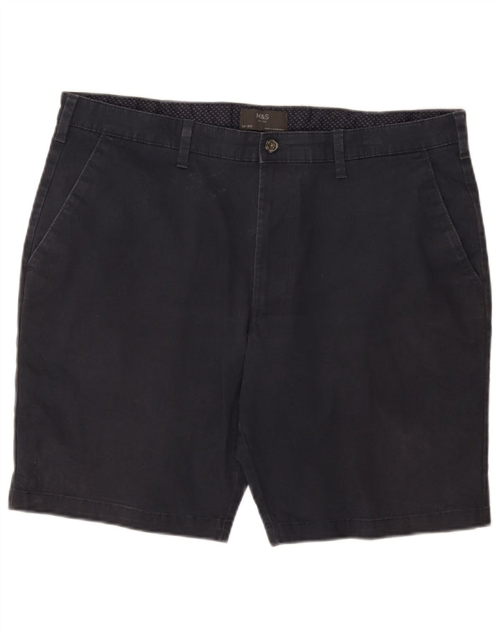 Męskie spodenki Chino Marks & Spencer W38 XL, granatowe, bawełniane