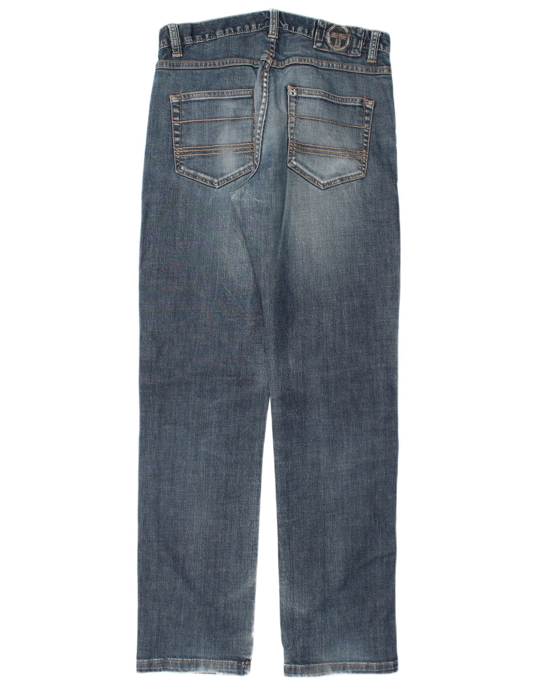 SERGIO TACCHINI Męskie proste dżinsy W34 L34 Niebieska bawełna