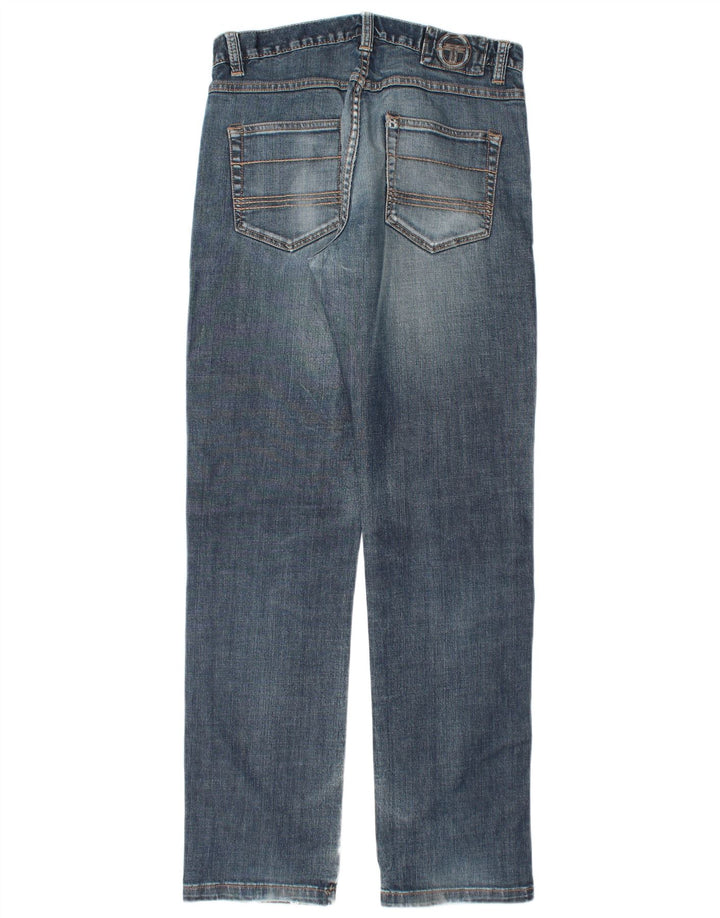 SERGIO TACCHINI Męskie proste dżinsy W34 L34 Niebieska bawełna