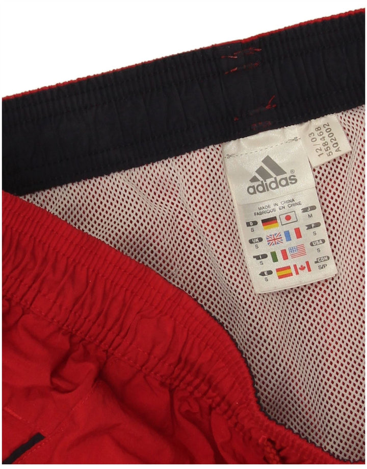 Męskie spodenki sportowe Adidas, małe, czerwone, poliamidowe
