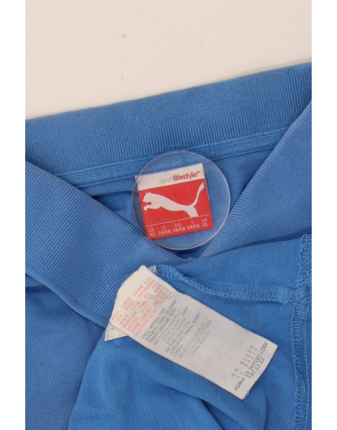 Męska koszulka polo PUMA XL, niebieska, bawełniana