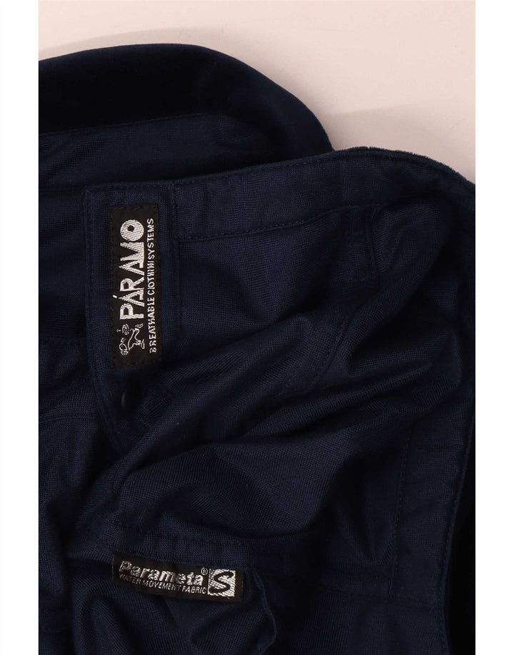 Damska koszula oversize Paramo z aksamitu UK 10, mała granatowa