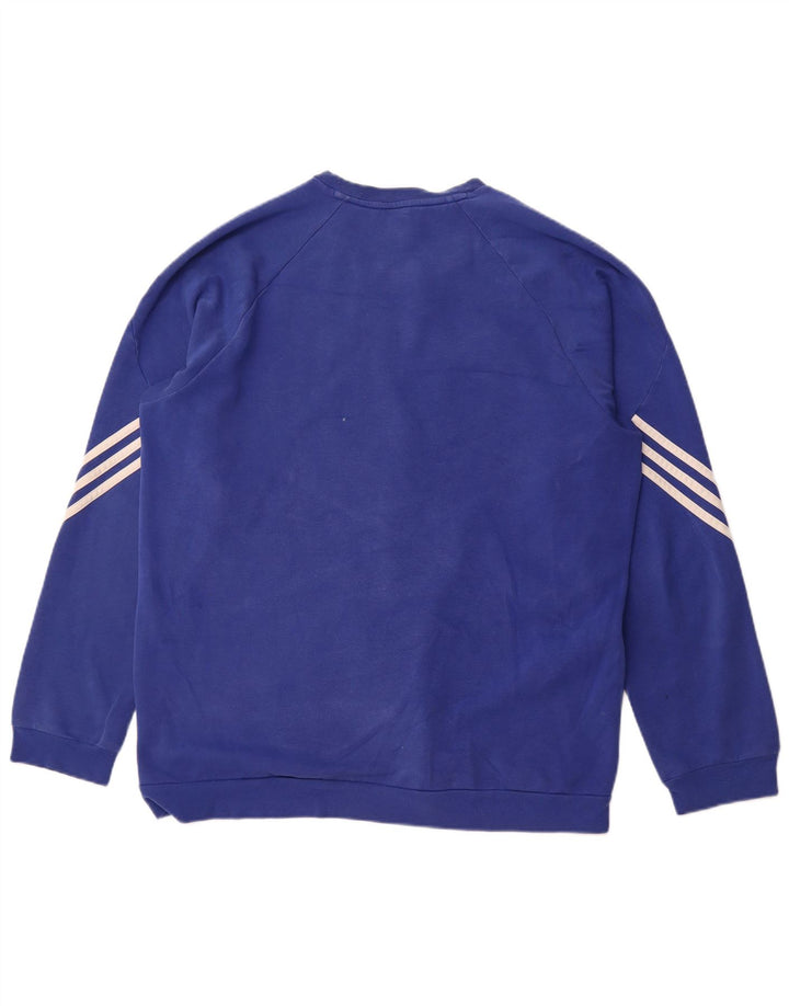 Męska bluza ADIDAS XL, niebieska, bawełniana